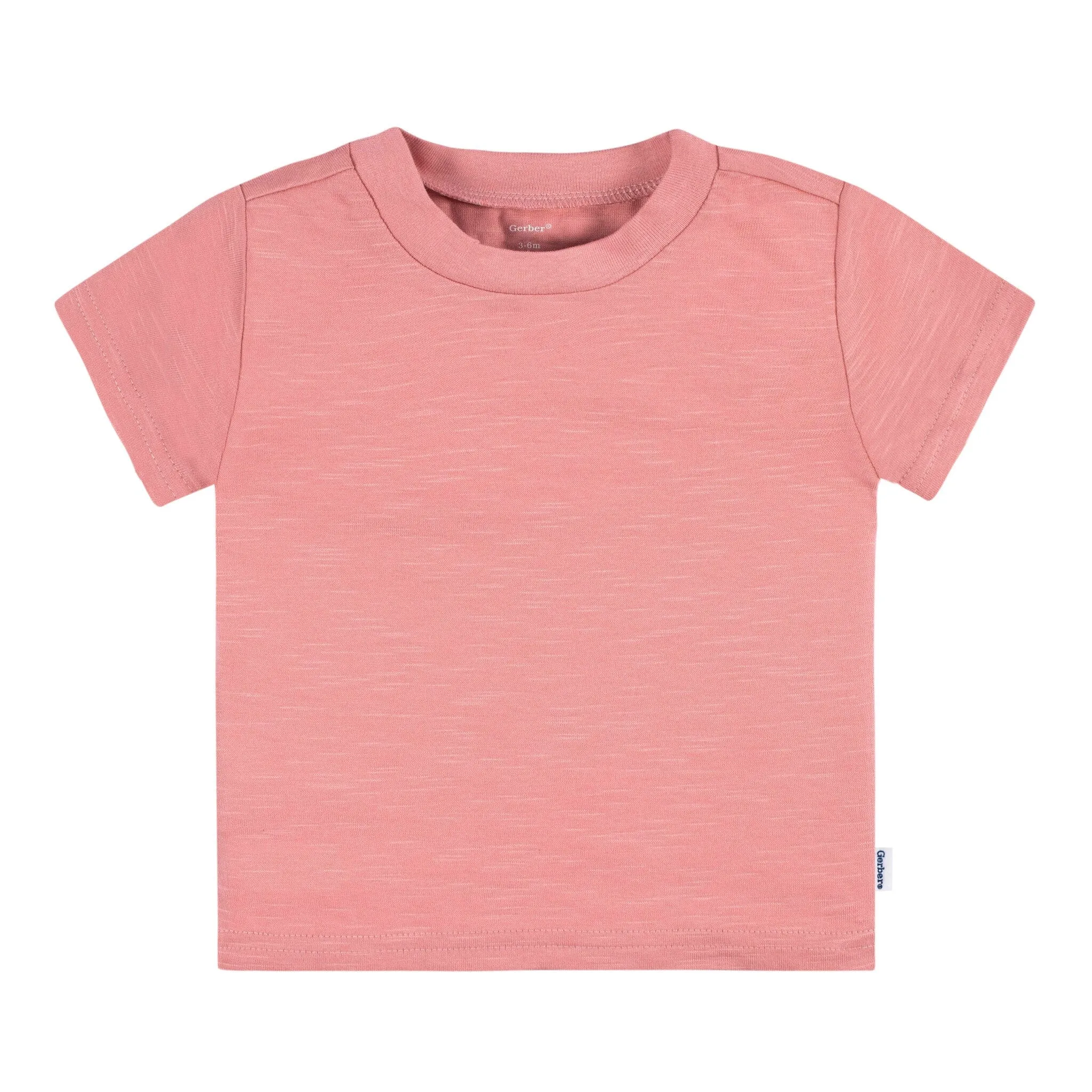 5-Pack Baby Neutral Pink & Green Short Sleeve Tees