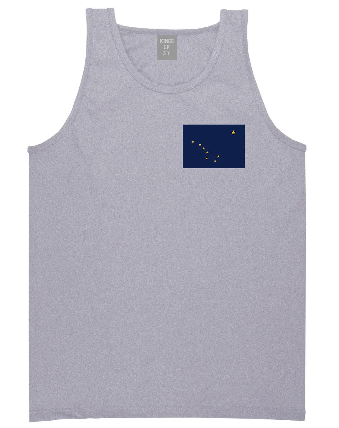 Alaska State Flag AK Chest Mens Tank Top T-Shirt