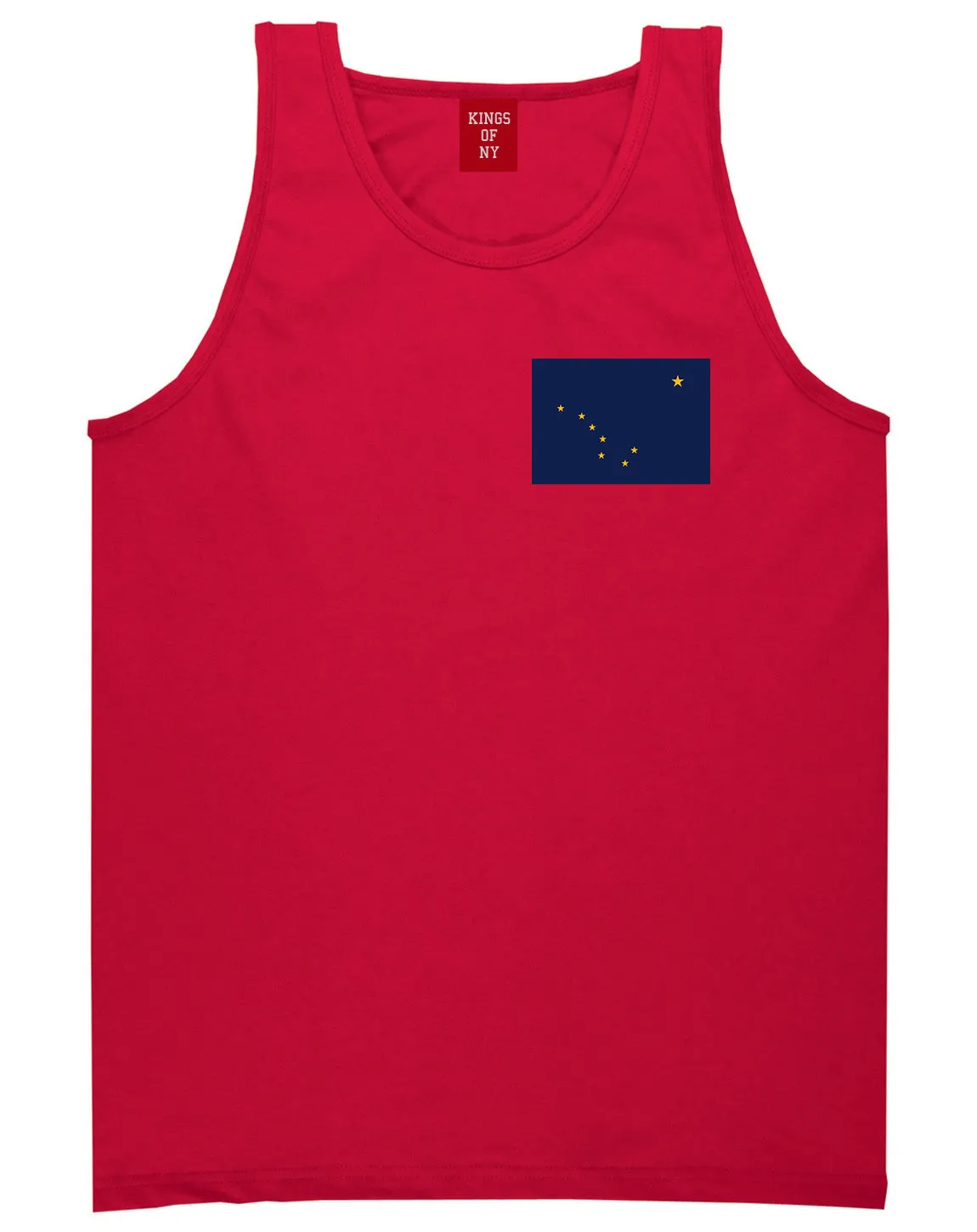 Alaska State Flag AK Chest Mens Tank Top T-Shirt