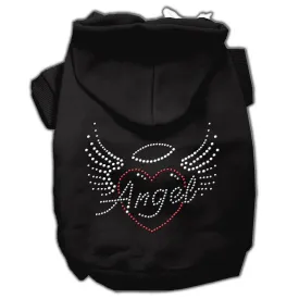 Angel Heart Rhinestone Hoodies Black S (10)