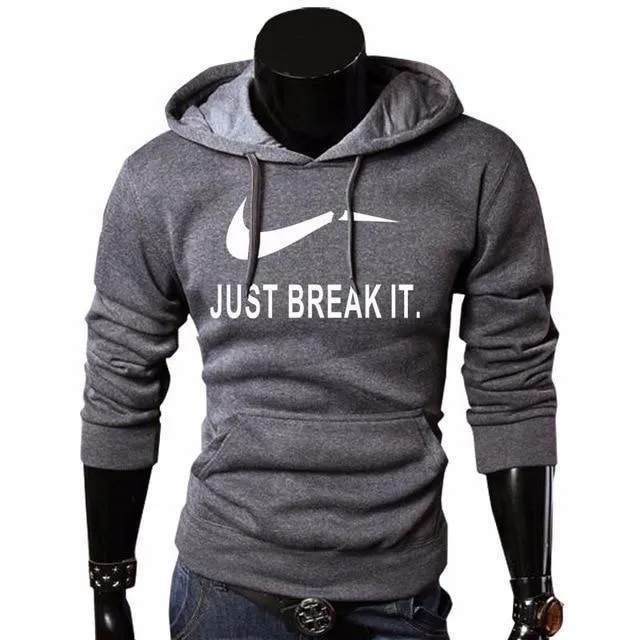 Autumn New Arrival High JUST BREAK IT Printed Sportswear Men Sweatshirt