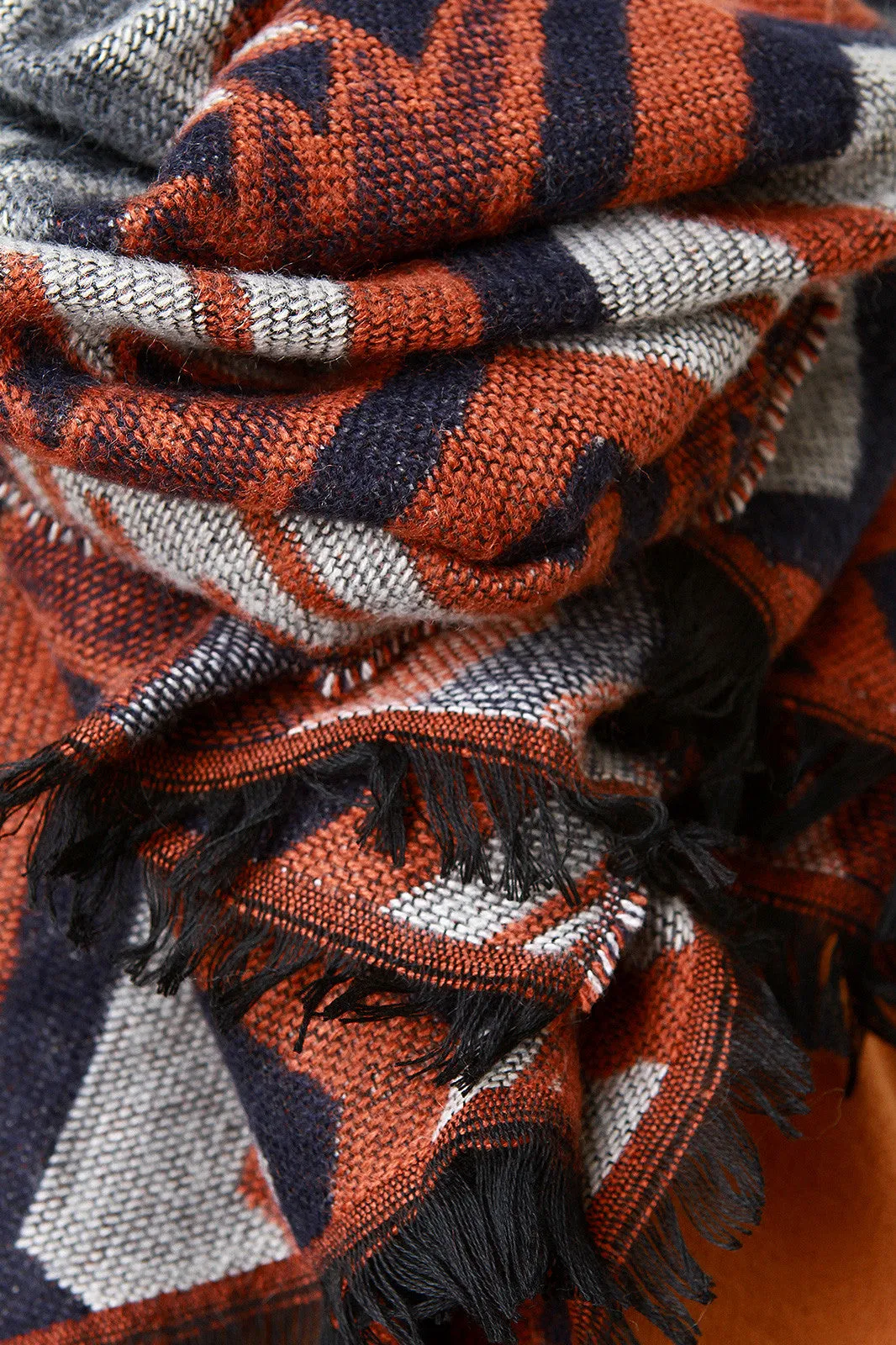 Aztec Soft Knit Lightweight Scarf