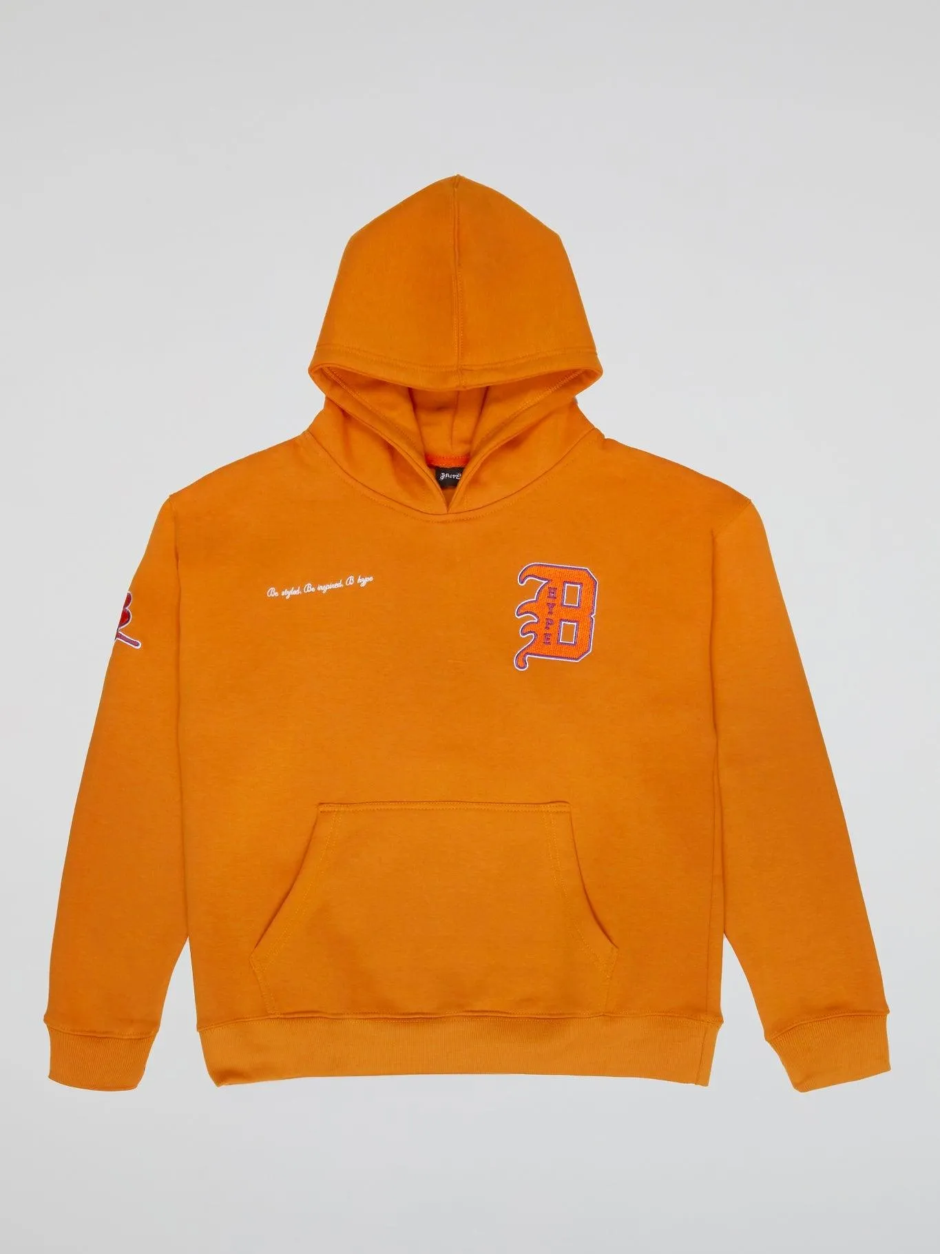 Bhype Society - Bhype Varsity Collection Hoodie Orange