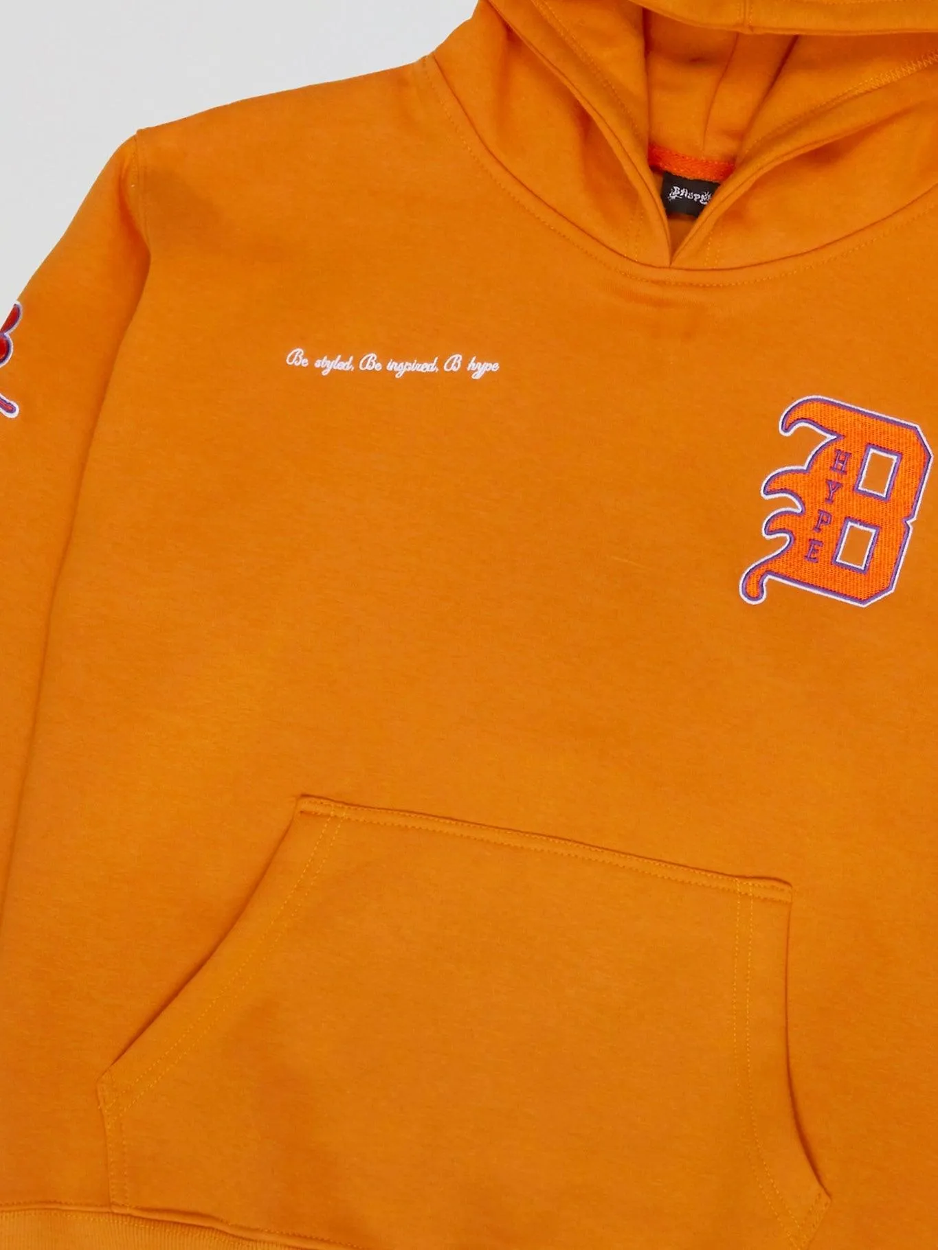 Bhype Society - Bhype Varsity Collection Hoodie Orange