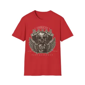 Biker T Shirt  Ring Spun Cotton American Motor Performance