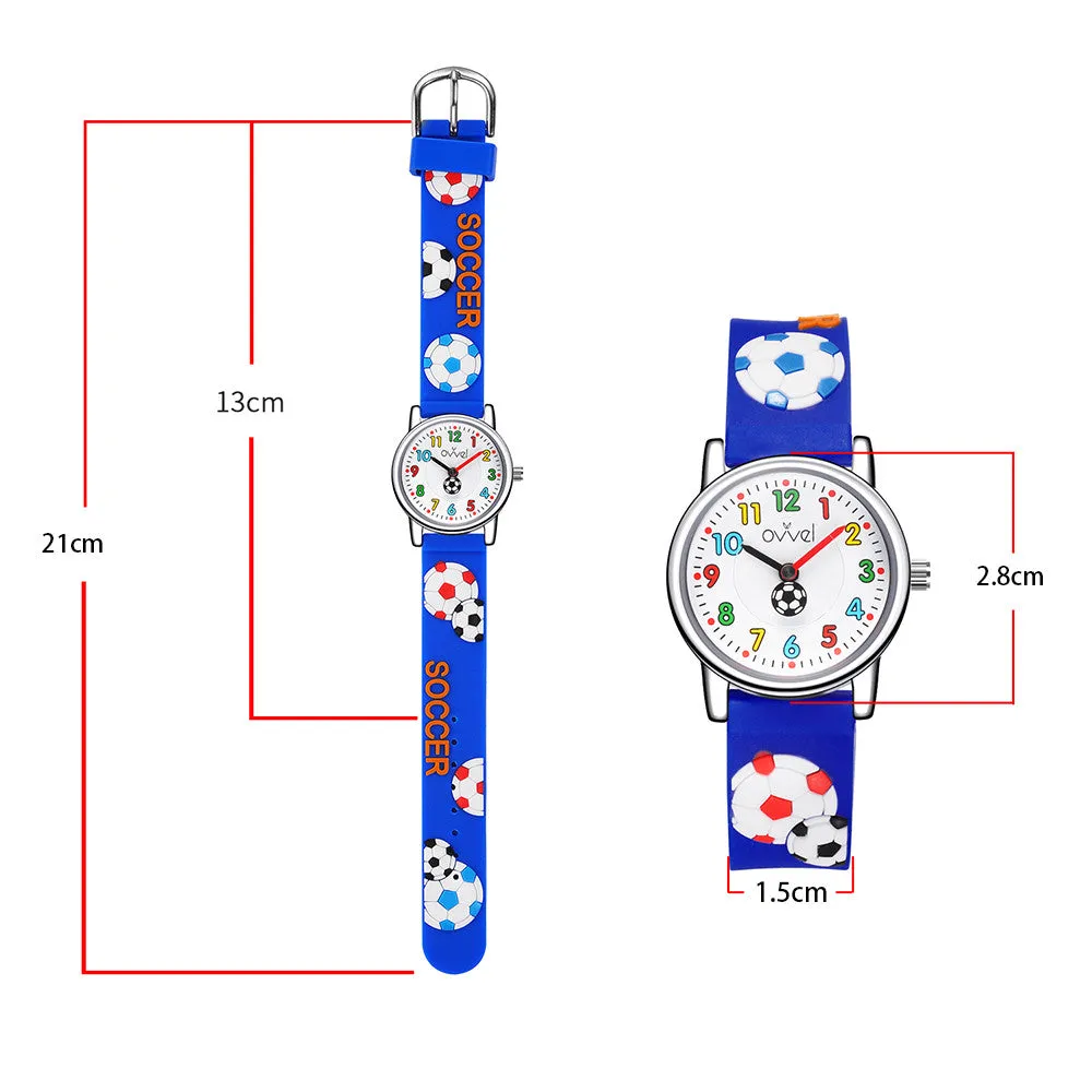 Boys Analog Watch - Blue Soccer