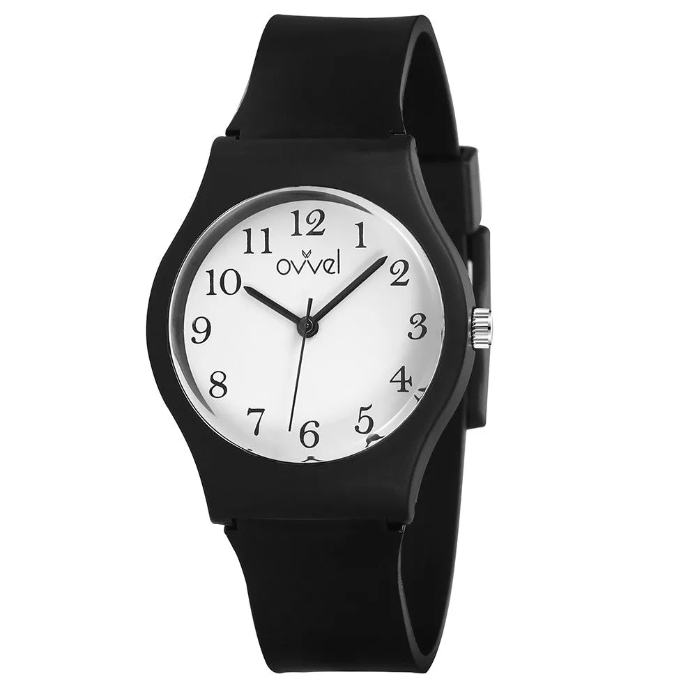 Boys Analog Watch -Solid Black