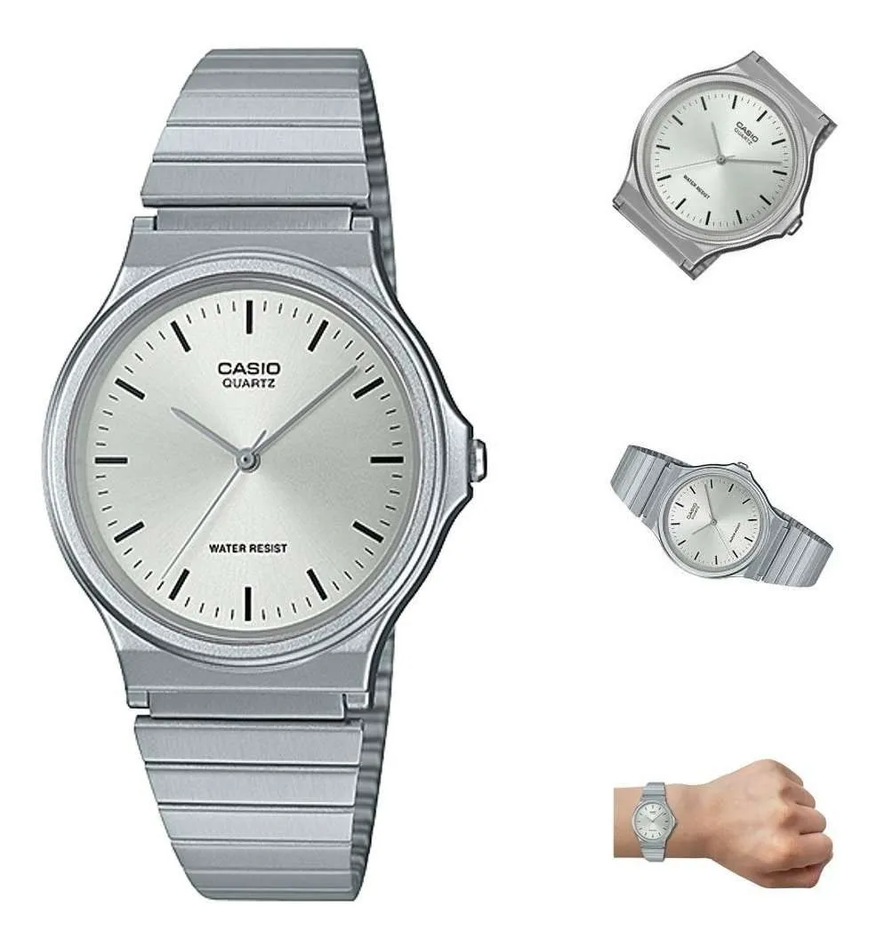 Casio MQ-24D-7EDF Stainless Steel Strap Watch for Men