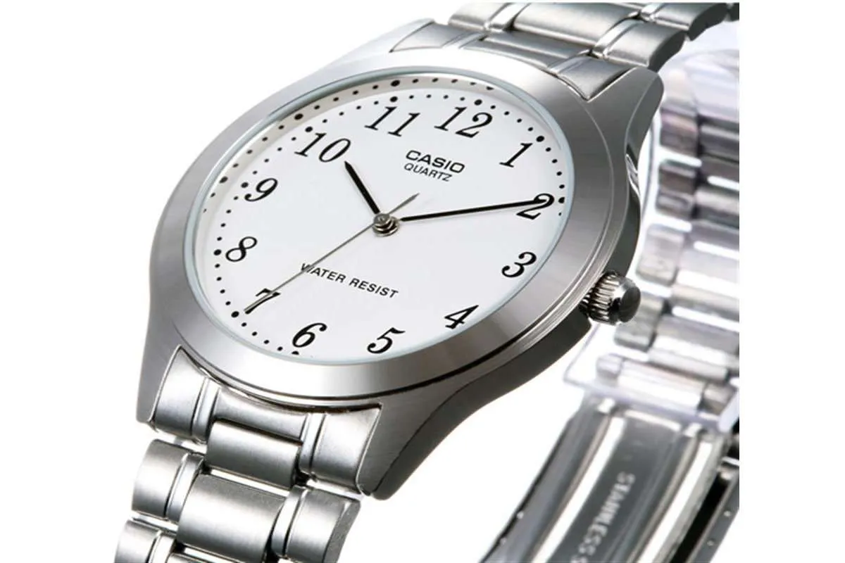 Casio MTP-1128A-7BRDF Silver Stainless Steel Strap Watch for Men