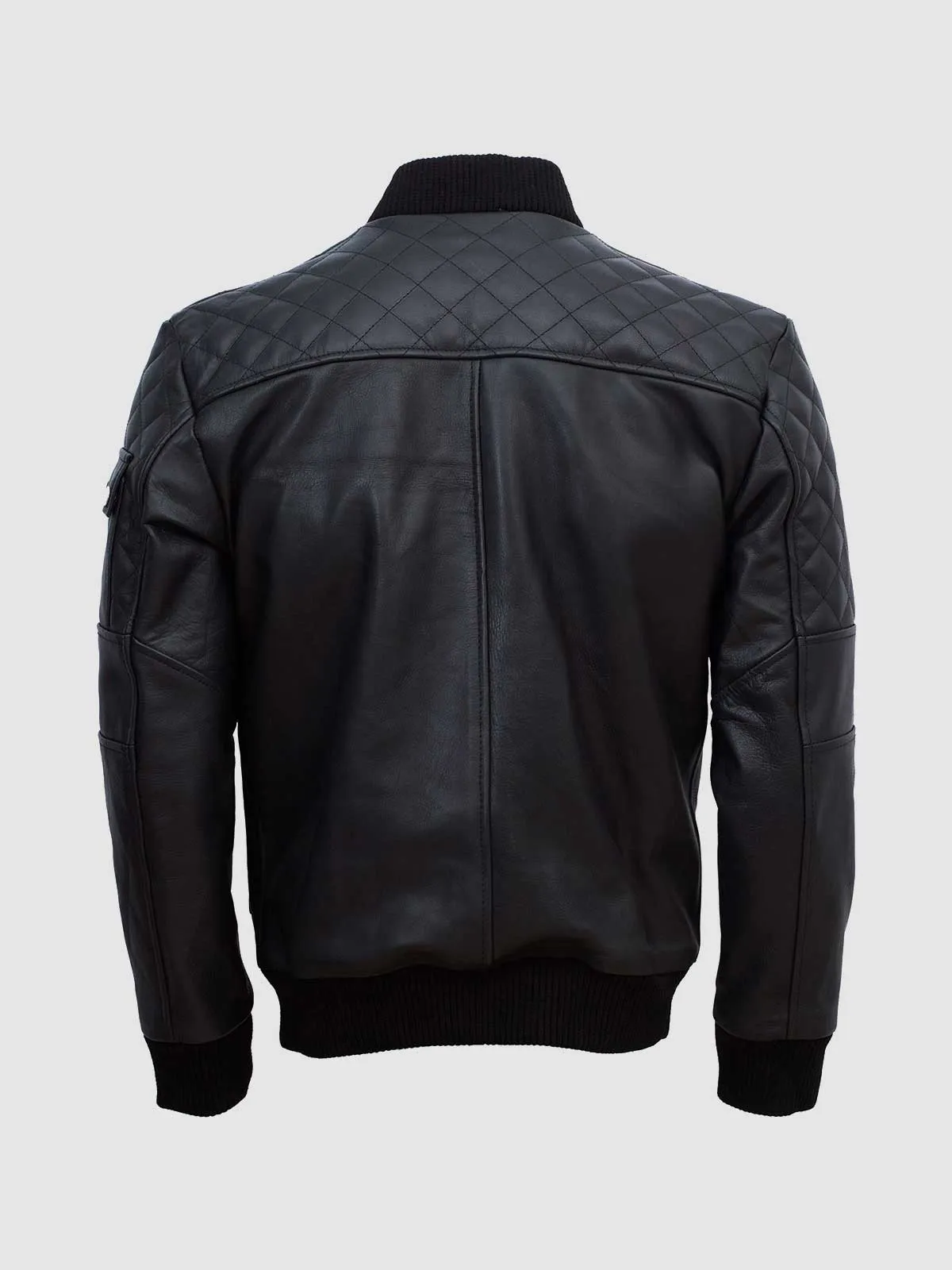 Classic Bomber Leather Jacket