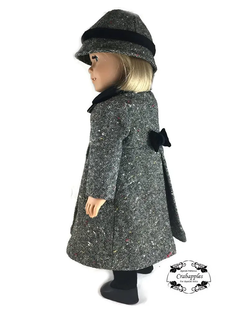 Classic Coat and Classic Hat Bundle 18" Doll Clothes Pattern