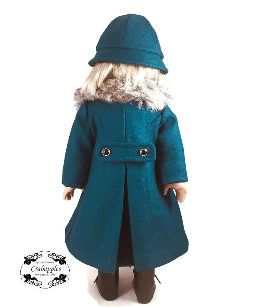 Classic Coat and Classic Hat Bundle 18" Doll Clothes Pattern