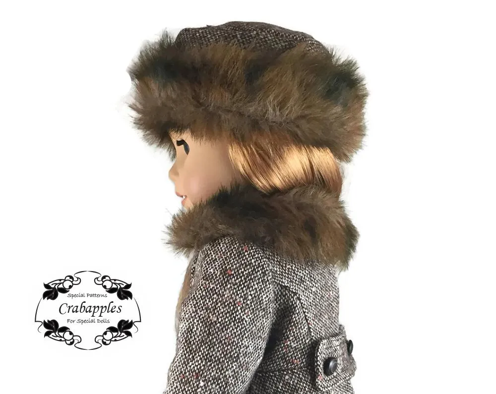 Classic Coat and Classic Hat Bundle 18" Doll Clothes Pattern