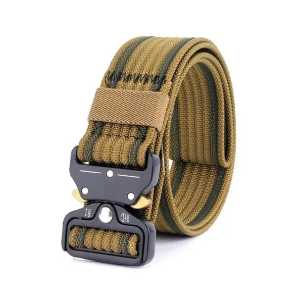 Classy Men Brown Nylon Web Belt