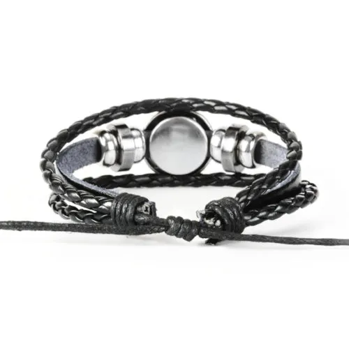 Classy Men Capricorn Zodiac Symbol Bracelet