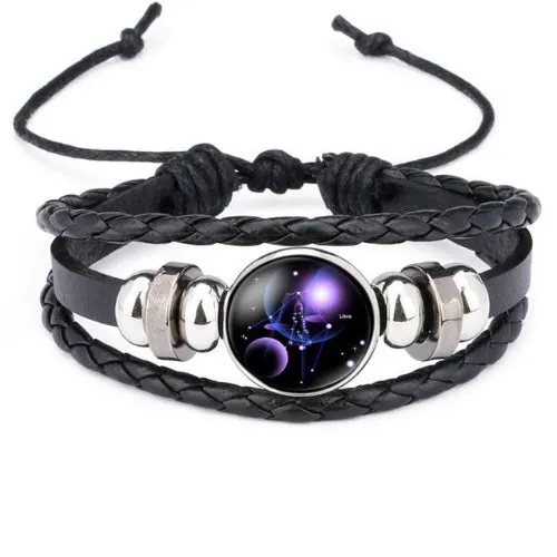 Classy Men Libra Constellation Zodiac Bracelet