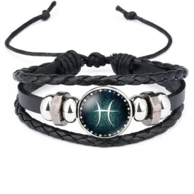 Classy Men Pisces Zodiac Bracelet