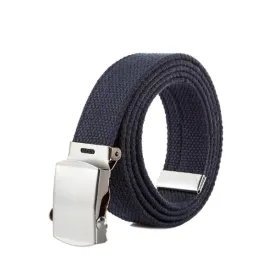 Classy Men Web Belt Blue