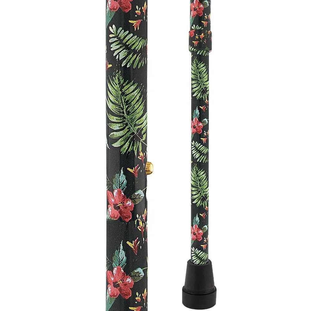 Designer Island Way: Comfort Grip Adjustable Offset Walking Cane