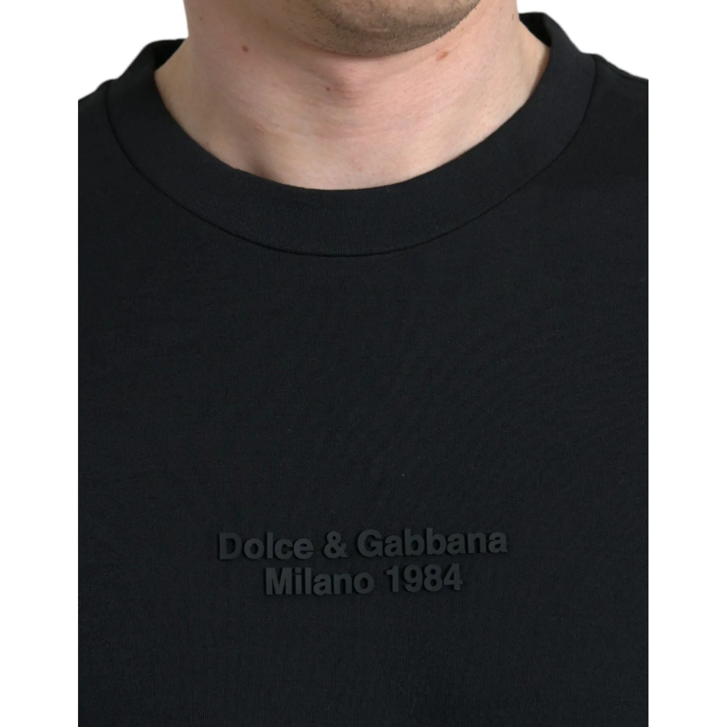 Dolce & Gabbana Elegant Leopard Print Crew Neck Tee