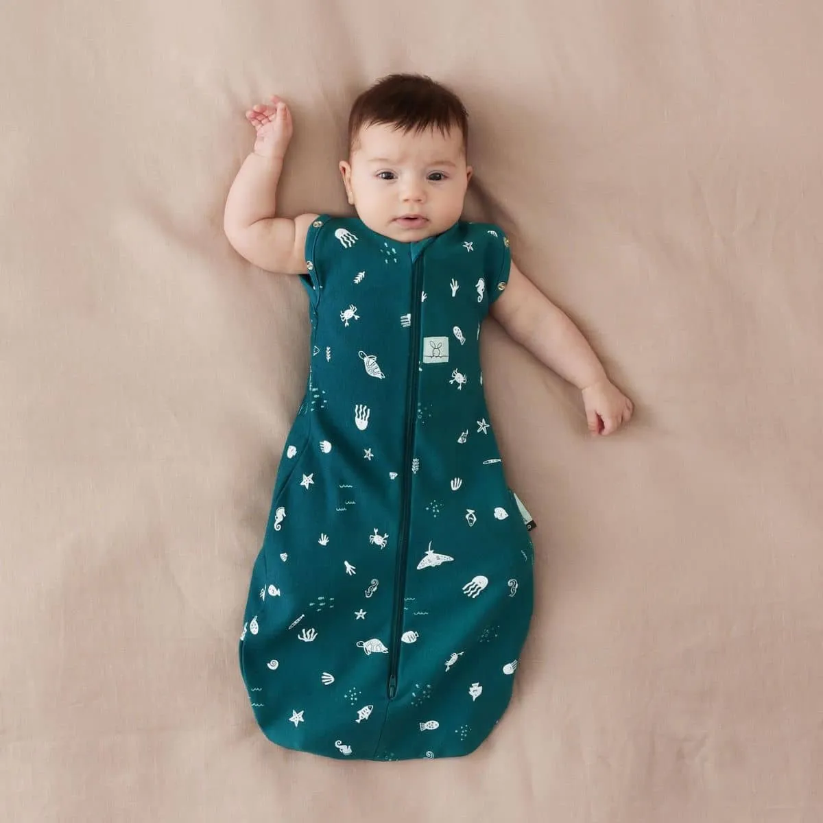 ergoPouch Cocoon Swaddle Bag 0.2 TOG - Ocean - 6 to 12 Months