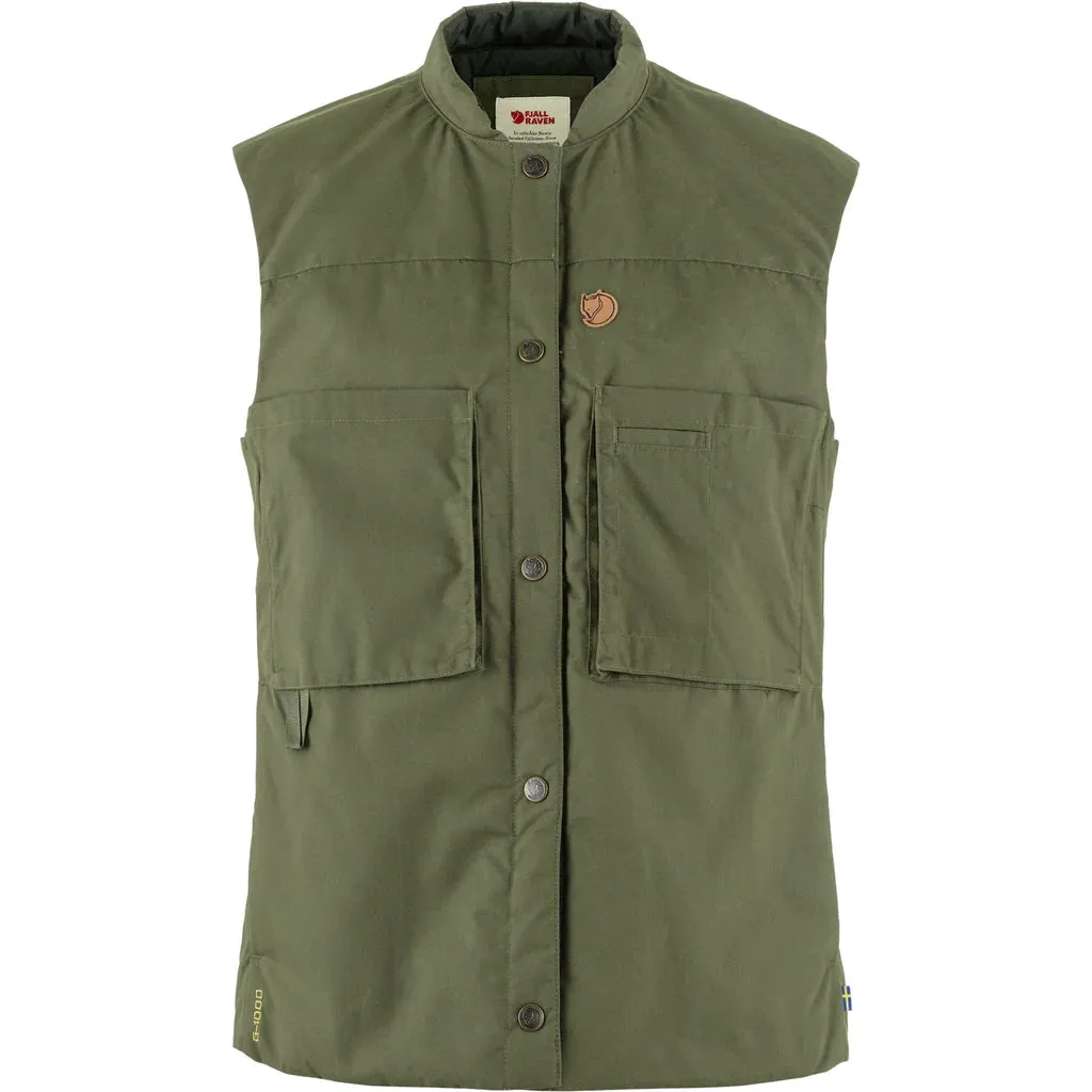 FR Singi Padded Vest Women Laurel Green