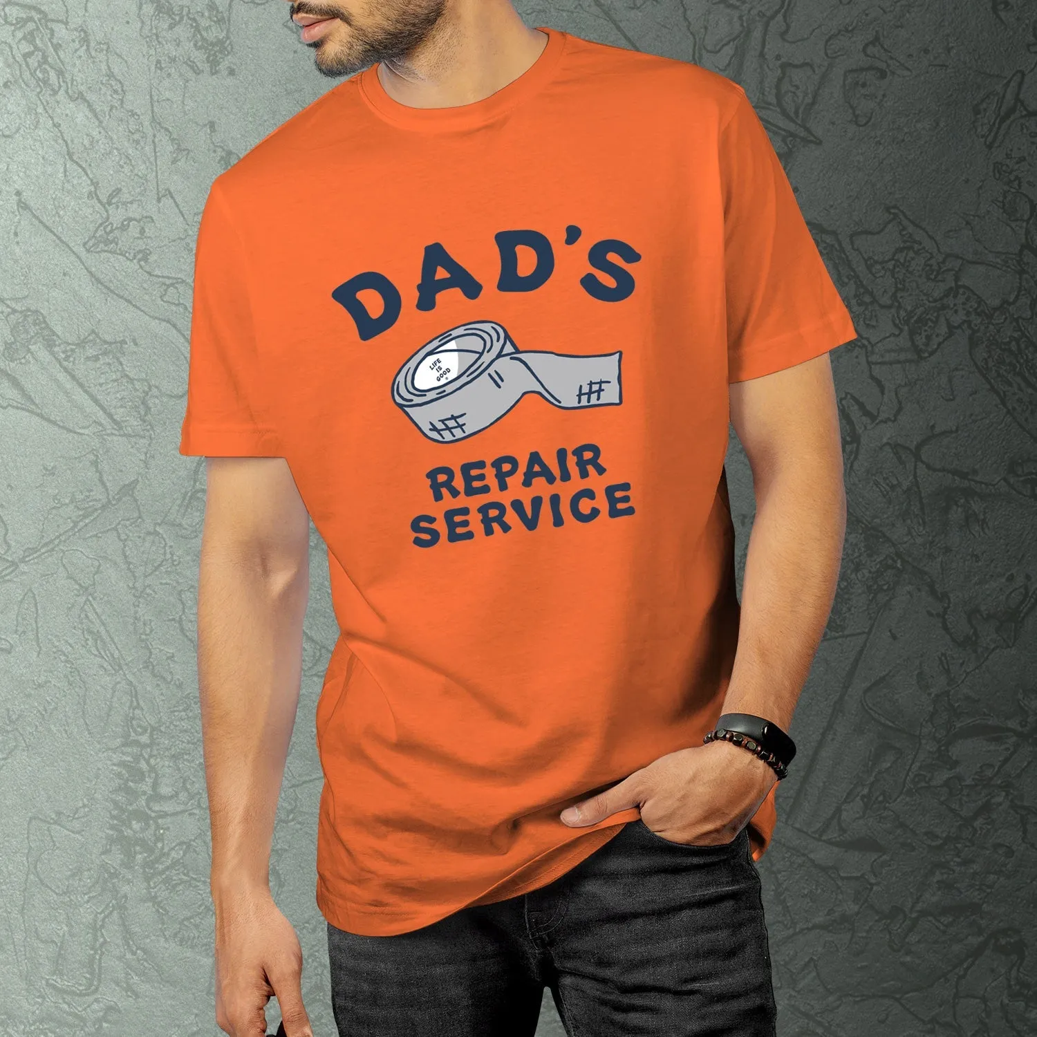 Funny Graphic Dad T-shirts Men's Dad's Repair service short sleeve Tee