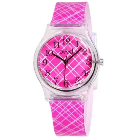 Girls Teen Analog Watch - Pink Mix