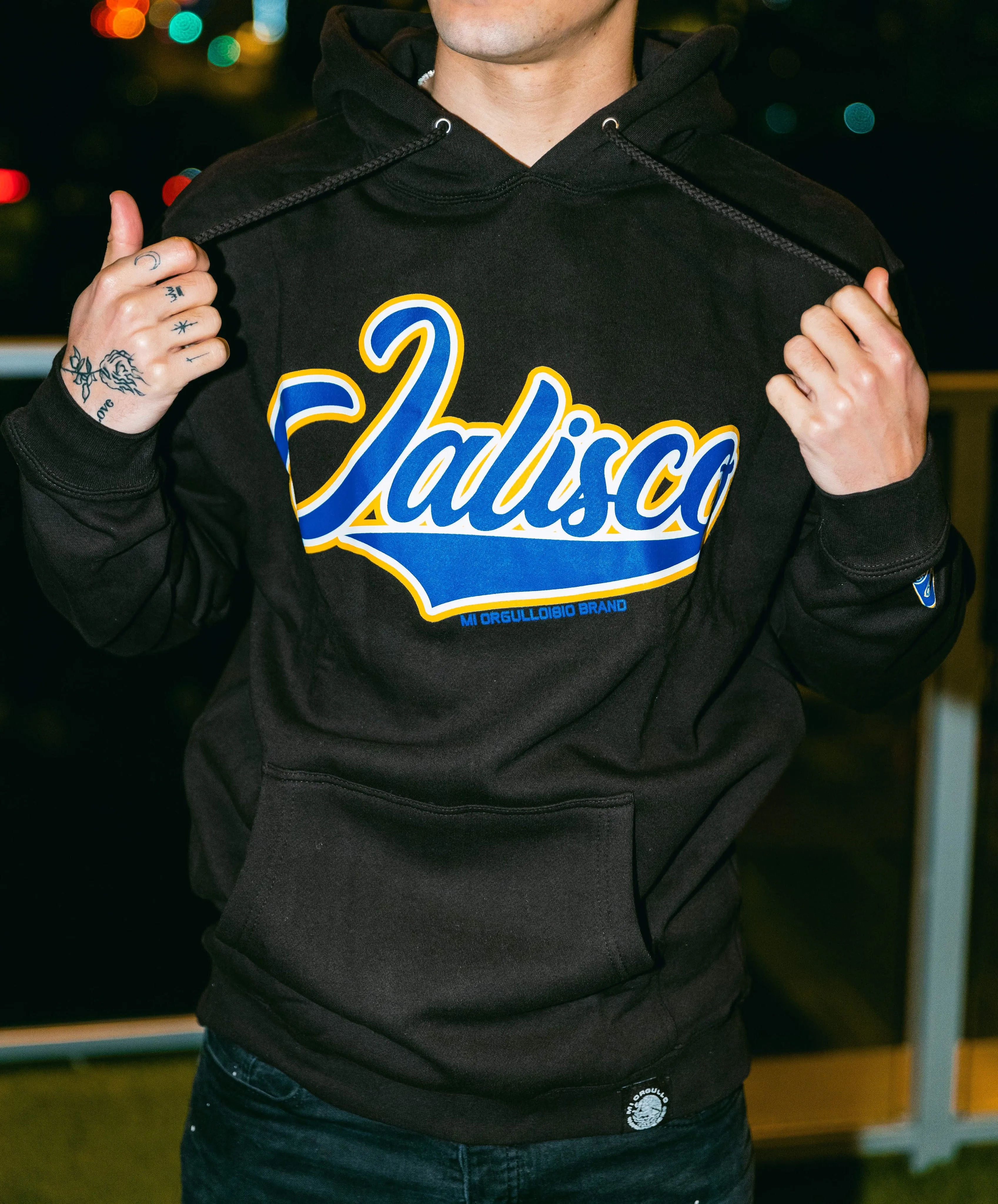 JALISCO MEN’S BLK HOODIE