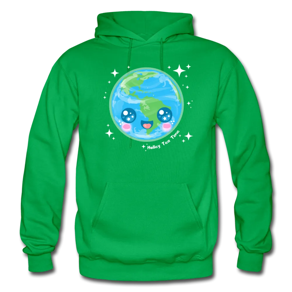 Kawaii Earth Gildan Heavy Blend Adult Hoodie