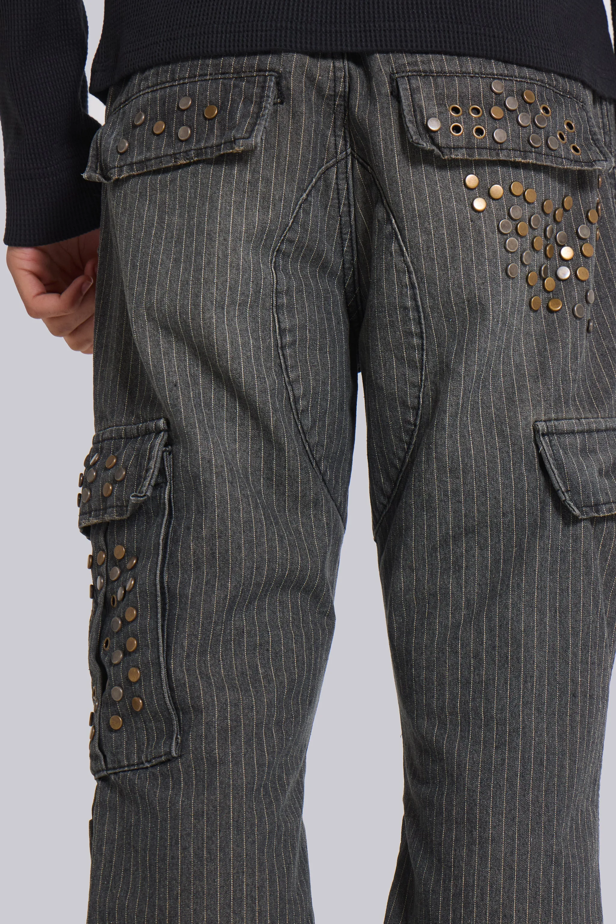 Kita Bootcut Pinstripe Cargo Pants