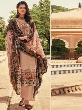 Lawn Cotton Unstitched Suit Material with Embroidery