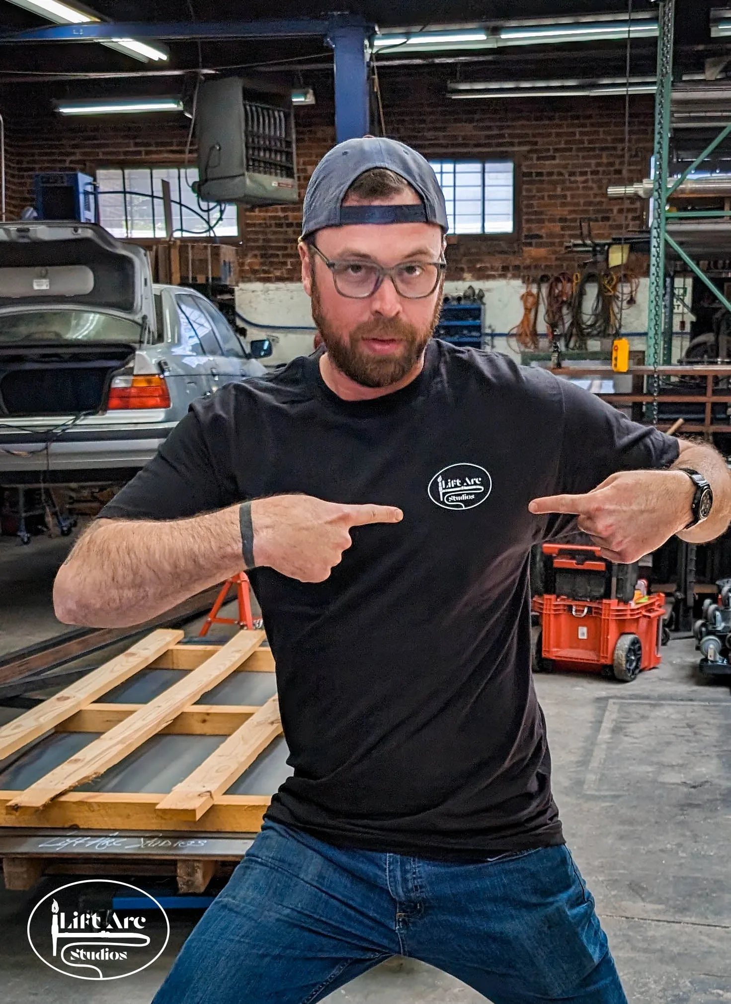 Lift Arc Studios - Black Logo Tall T Shirt NO POCKET