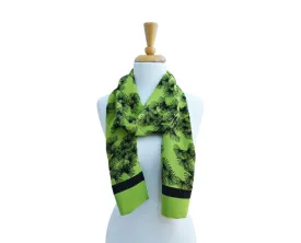 Lime Pine Silk Scarf