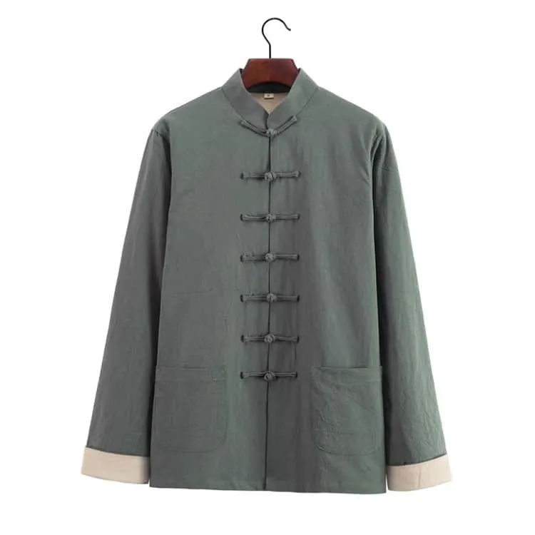 Lined Tang Jacket with 7 Buttons