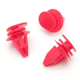 Mini Red Plastic Trim Clips for Sideskirts, Sill Mouldings, Bodykits- 51717127742