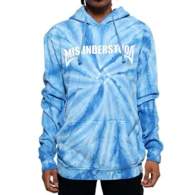 Misunderstood Core Vintage Blue Tie Dye Hoodie