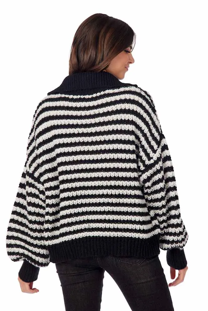 Norris Pullover Black by Mud Pie