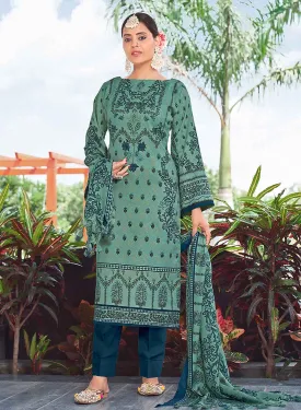 Pakistani Print Pashmina Winter Suits Dress Materials for Women