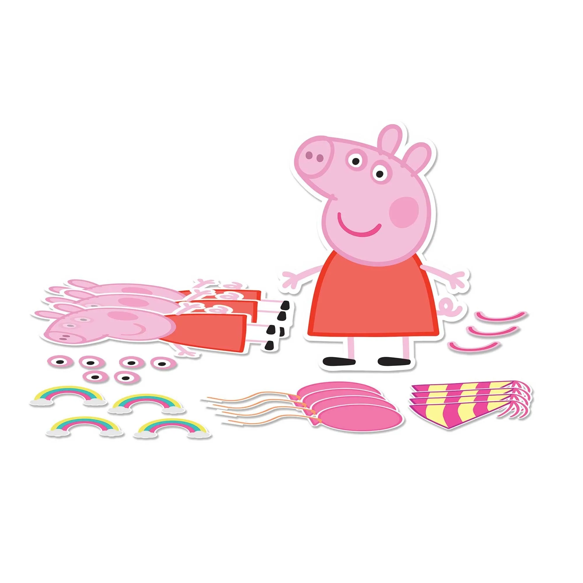 Peppa Pig Confetti Party Craft Decorating Kit 4pk