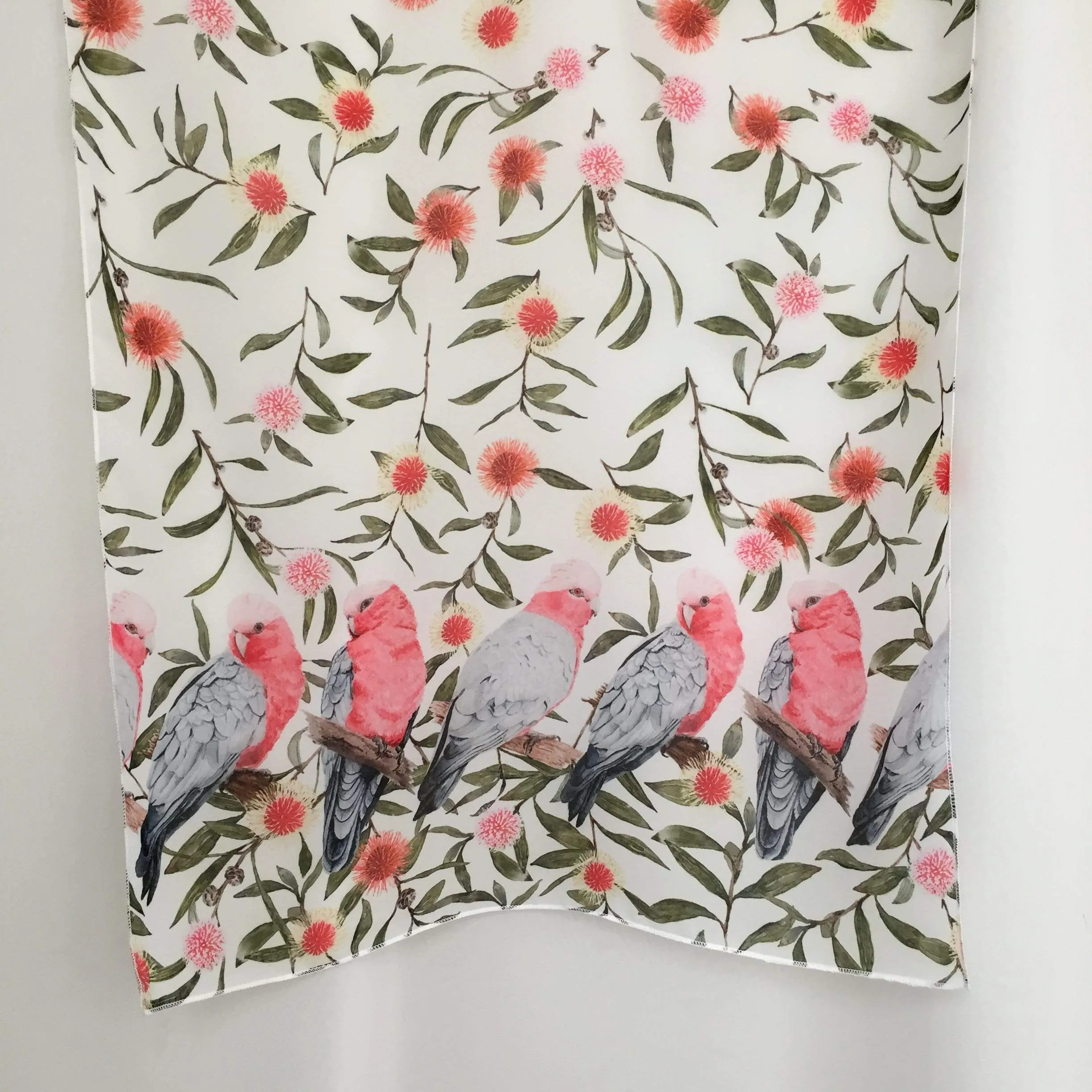 Pink and Grey Galah Scarf