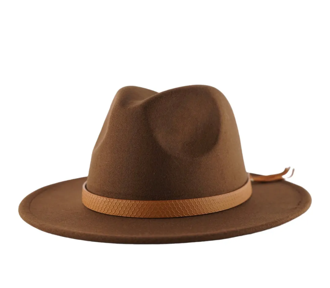 Rivet Fedora - Brown