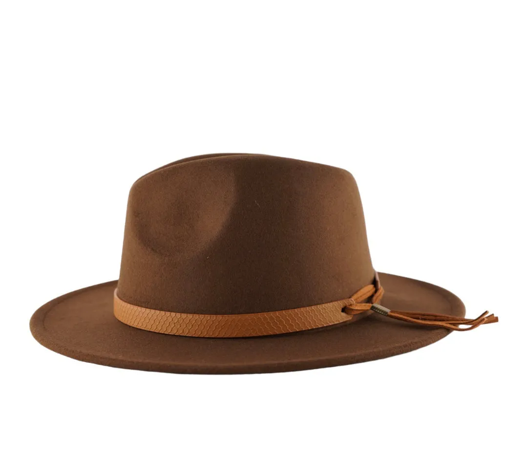 Rivet Fedora - Brown