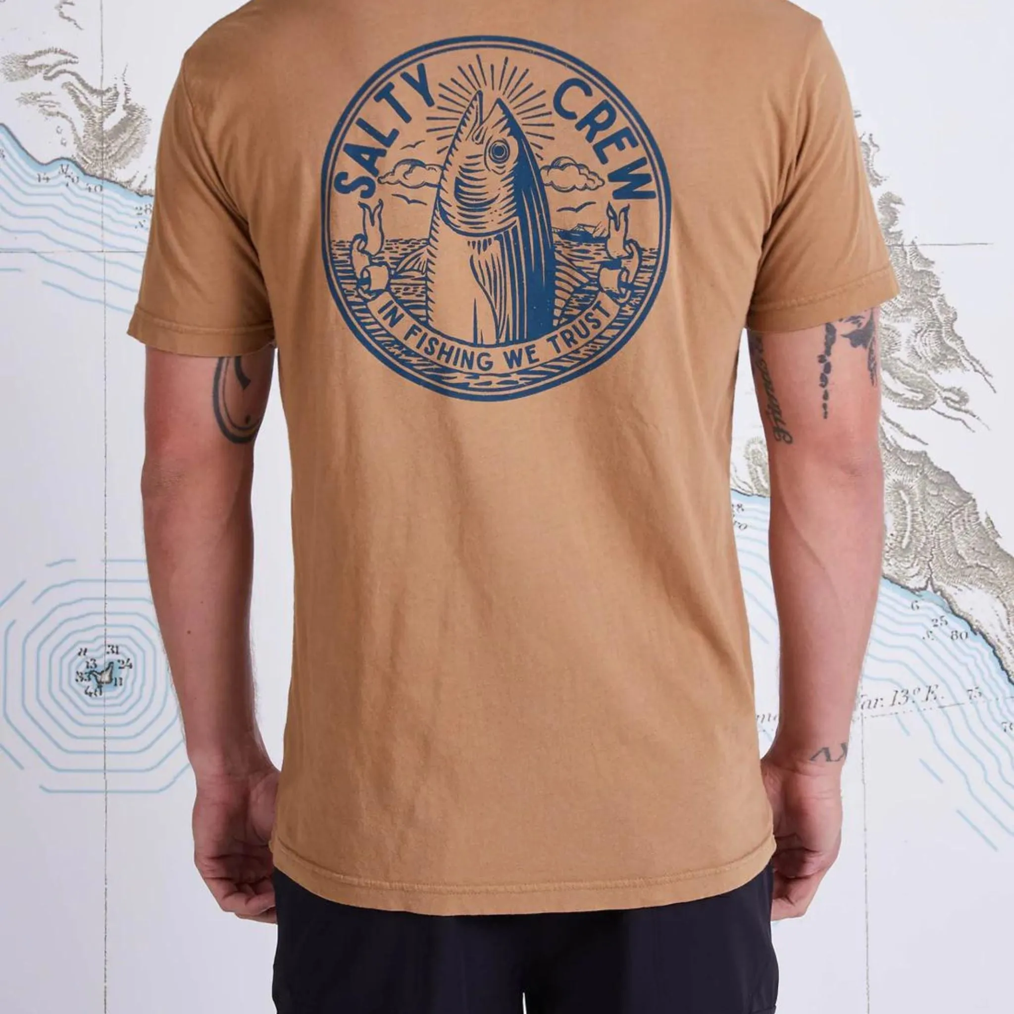 Salty Crew In Fishing We Trust Premium S/S Tee