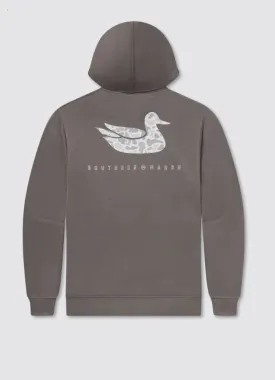 Surfside Hoodie Duck Originals in Dark Grey by Southern Marsh