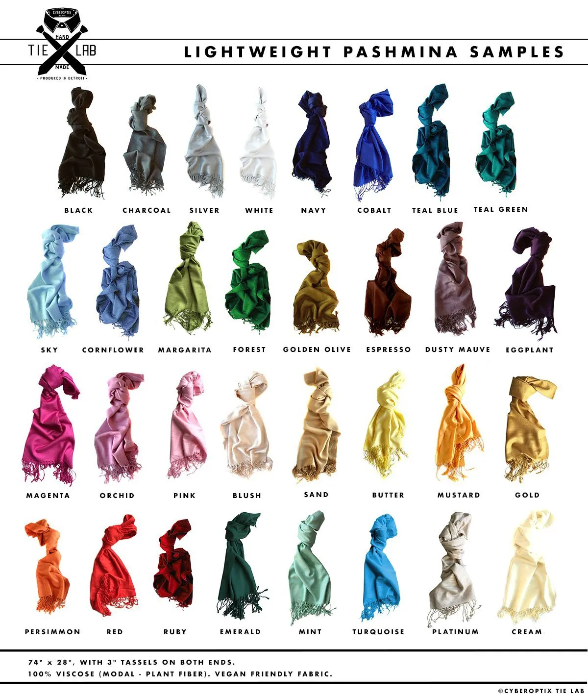 Wedding Custom Color Scarves, Linen-Weave Pashminas