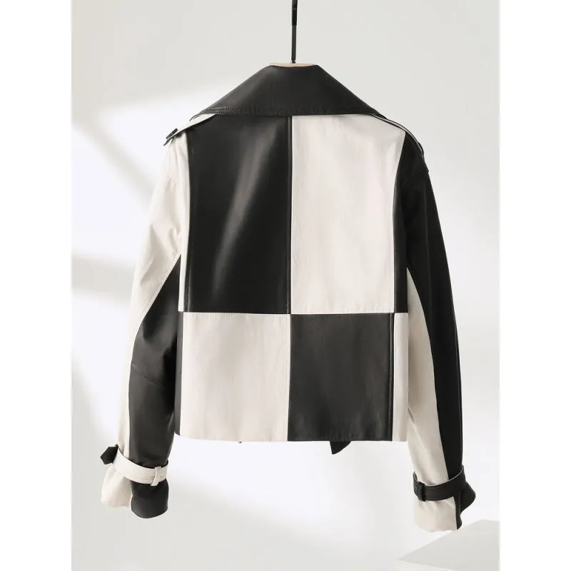 Women's Soft PU Leather Loose Biker Style Jacket